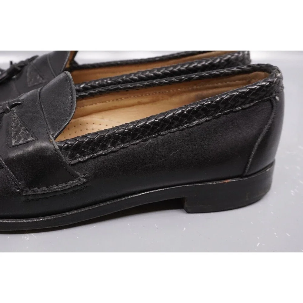 Allen Edmonds Maxfield Men's Size 10.5D Black Leather Tassel Dress Shoes USA